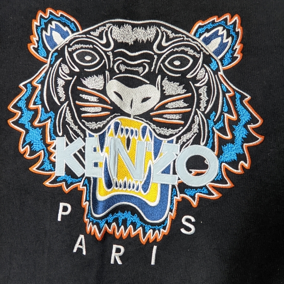 Kenzo Kenzo Paris Black Tiger Logo Crewneck Sweatshirt | - Picture 2 of 8
